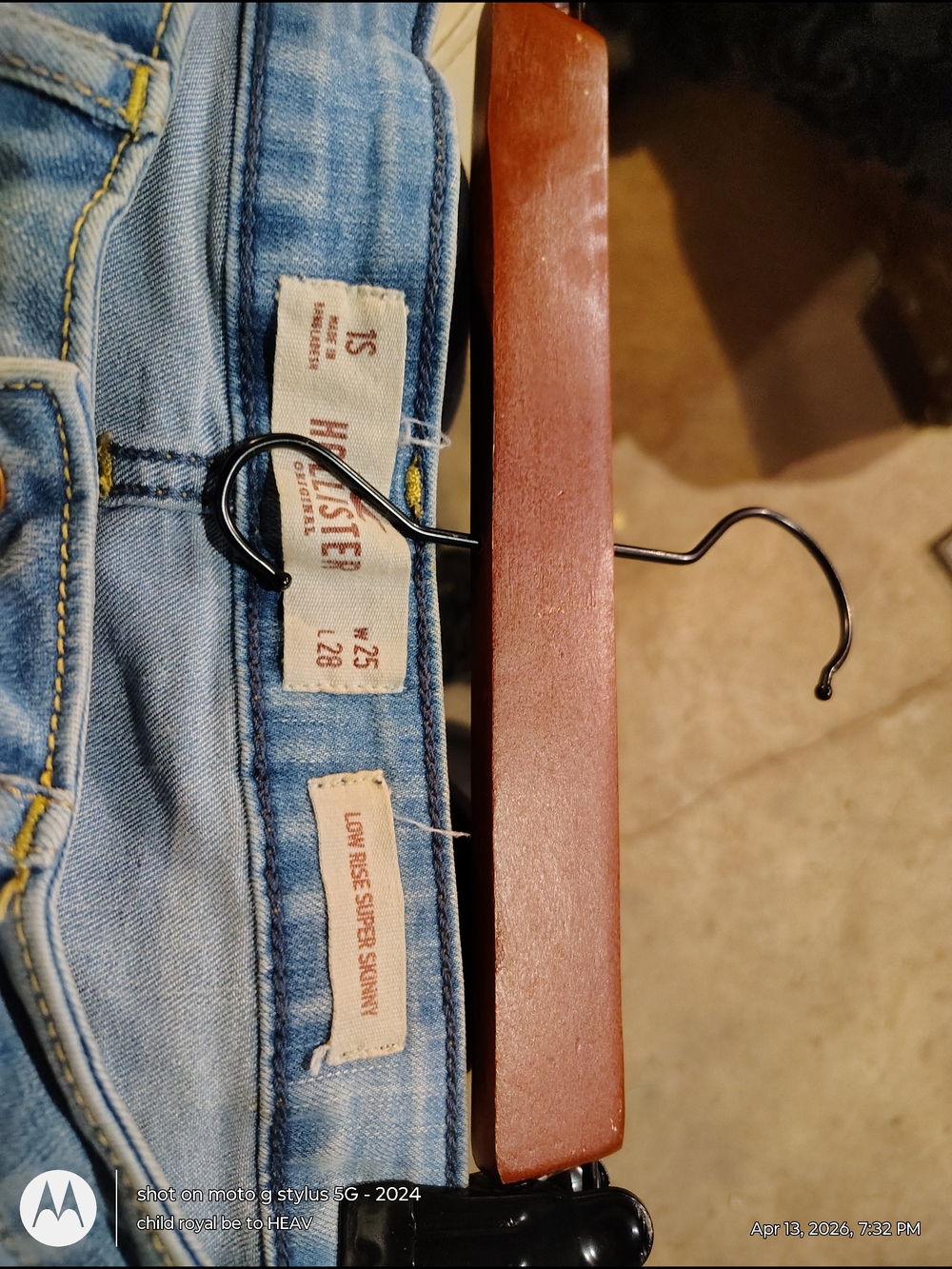 Hollister Men's Super Skinny Jeans in Light Blue Wash Classic Stretch Sz 0S